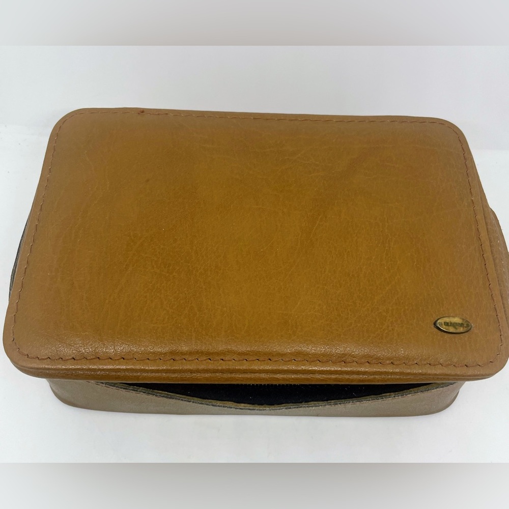 Buxton Brown Leather Toiletry Bag- Made in Canada 🇨🇦